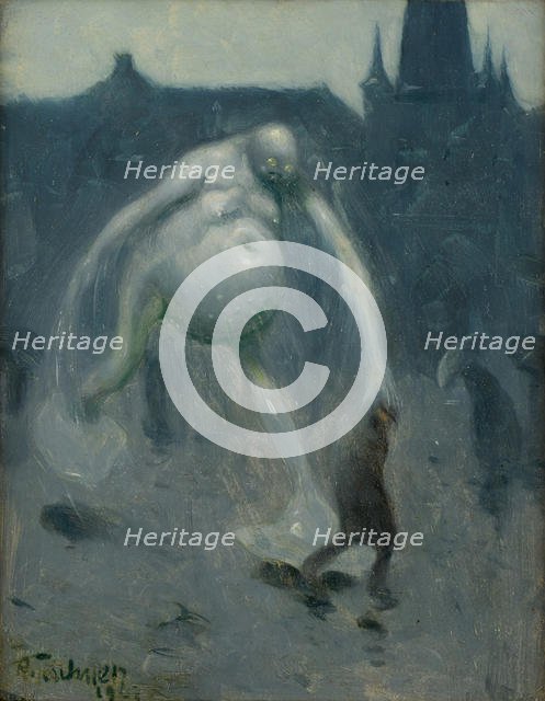 Downpour, 1907. Creator: Teschner, Richard (1879-1948).