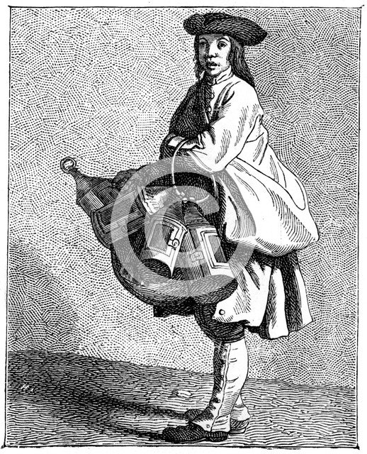 A Lantern Merchant, 1737-1742.Artist: Bouchardon