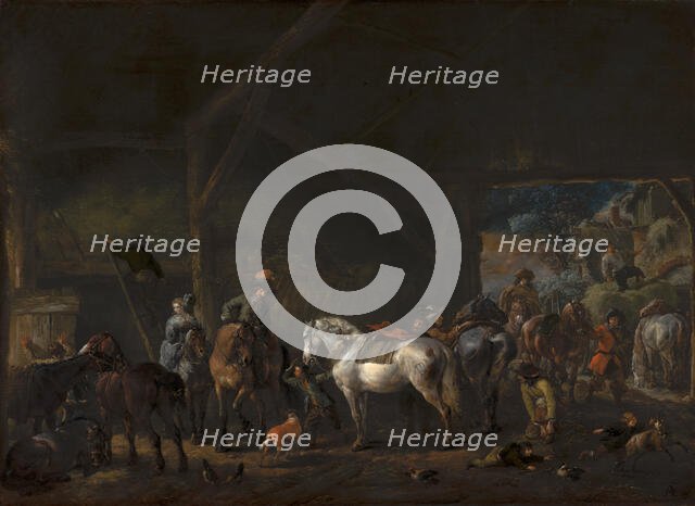 The Departure from the Stable. Creator: Philip Wouverman.