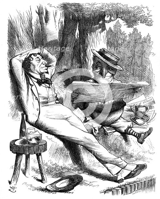 Otium Cum Diz!, 1878.Artist: Swain