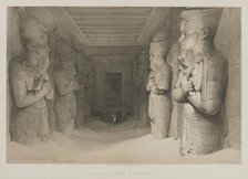 Egypt and Nubia, Volume I: Interior of the Temple of Aboo-Simbel, 1846. Creator: Louis Haghe (British, 1806-1885); F.G. Moon, 20 Threadneedle Street, London.