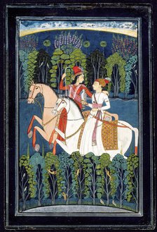 Baz Bahadur and Rupmati Hunting, c1760. Creator: Unknown.