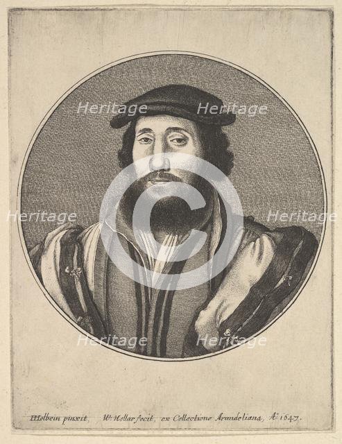 Bearded Man, 1647. Creator: Wenceslaus Hollar.