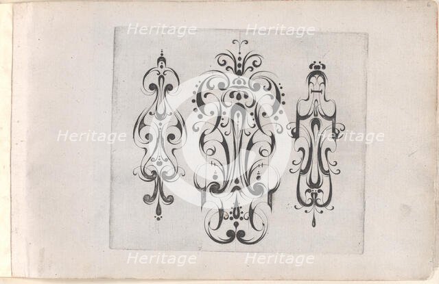 Plate from the Print Series 'Grateske voer golt smeden Schrijnwerkers Ende andere..., ca. 1610-1630. Creator: Meinert Gelijs.