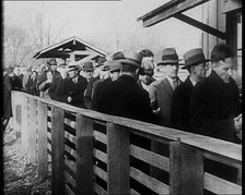 Men Queueing, 1933. Creator: British Pathe Ltd.