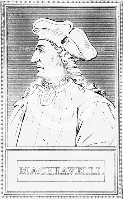 Niccolo Machiavelli, Italian Renaissance political philosopher. Artist: Unknown