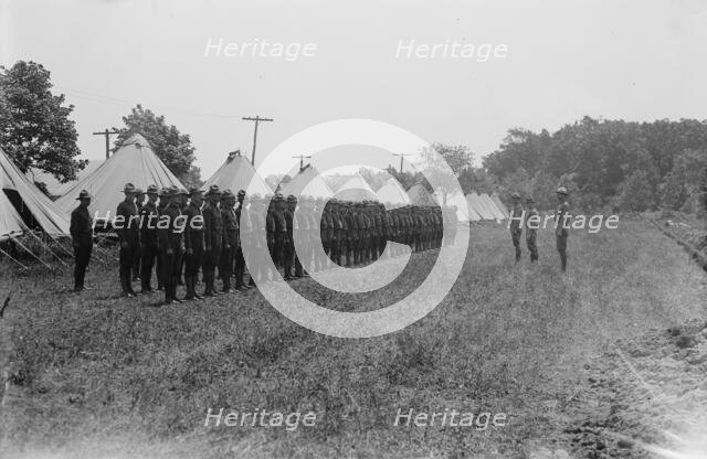 Signal Corps receiving orders, between c1915 and c1920. Creator: Bain News Service.