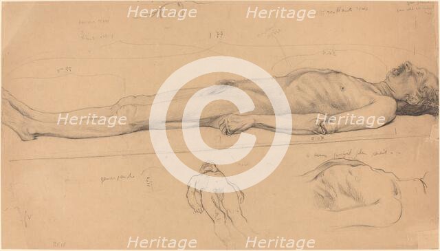 The Corpse (Study for The Dead Christ), 1893. Creator: Félix Vallotton.