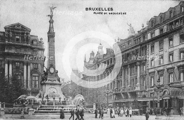 Place de Brouckere, Brussels, Belgium, c1918. Artist: Unknown