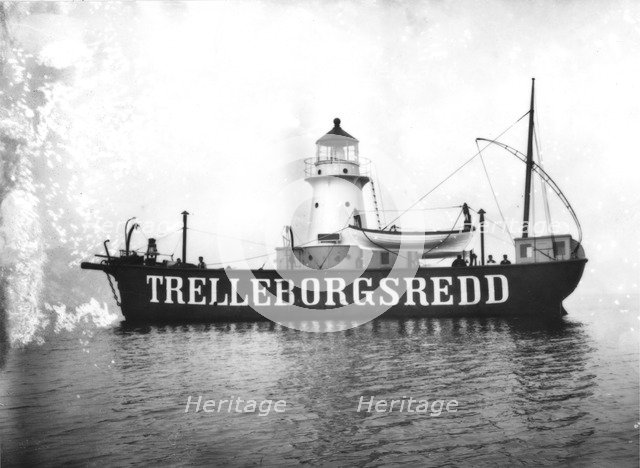 Trelleborgsredd lightship, Trelleborg, Sweden. Artist: Unknown