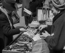 Civilians at a Market, 1942. Creator: British Pathe Ltd.