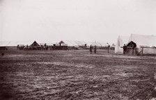 Quartermaster and Ambulance Camp, 6th Corps, Brandy Station, Virginia, 1861-65. Creator: Tim O'Sullivan.