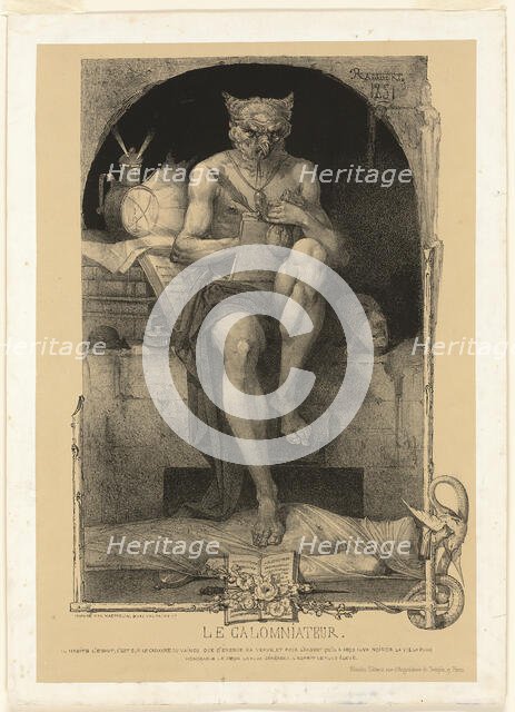 The Slanderer, 1851. Creator: Charles Rambert.