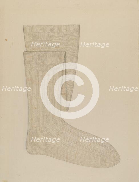 Stockings, 1935/1942. Creator: Sylvia DeZon.