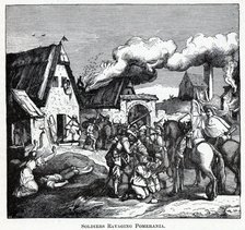 Soldiers Ravaging Pomerania, 1882. Artist: Anonymous  