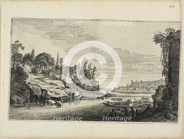 River Landscape, 1646. Creator: Jan van de Velde II.