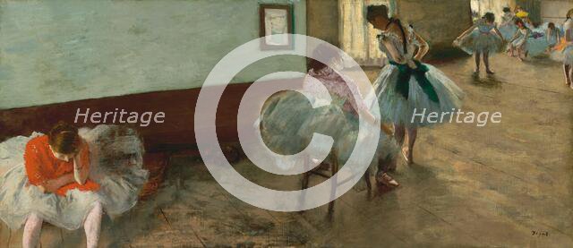 The Dance Lesson, c. 1879. Creator: Edgar Degas.