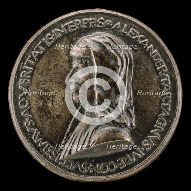 Alessandro Tartagni, 1421-1477, Lawyer [obverse], c. 1478. Creator: Sperandio Savelli.