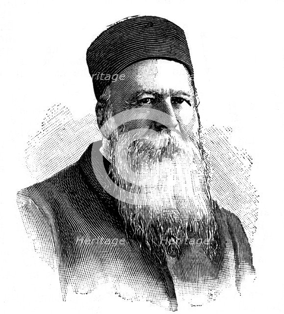 Jean Henri Dunant, Swiss philanthropist, 1902. Artist: Anon