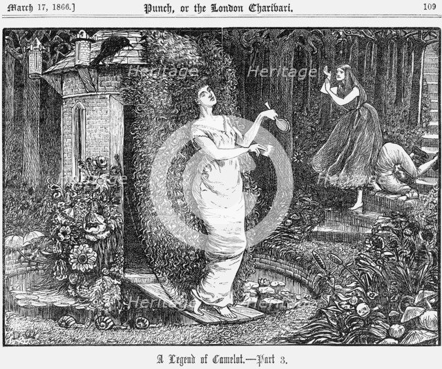 'A Legend of Camelot - Part 3', 1866. Artist: George du Maurier