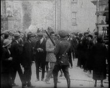 Soldiers Breaking up Fights and Crowds at a Speech by Eamon De Valera, 1922. Creator: British Pathe Ltd.
