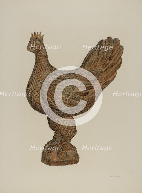 Rooster, c. 1940. Creator: Hester Duany.