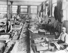 Men making wicker baskets for Scotts & Sons, London. Artist: Unknown