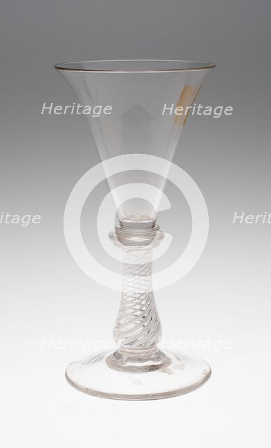 Wine Glass, England, c. 1750. Creator: Unknown.