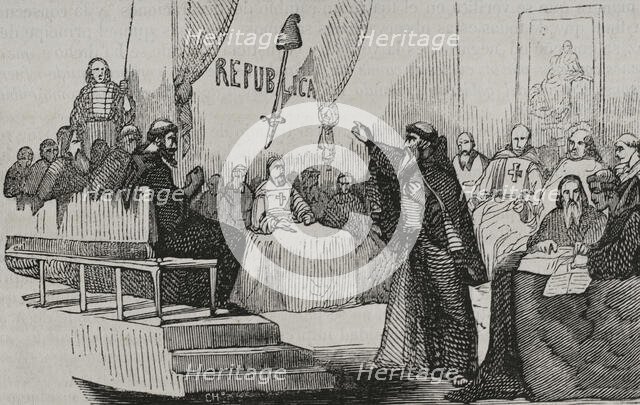 Secret society of republican friars, War of Roussillon, (1793-1795), 1851. Creator: Unknown.