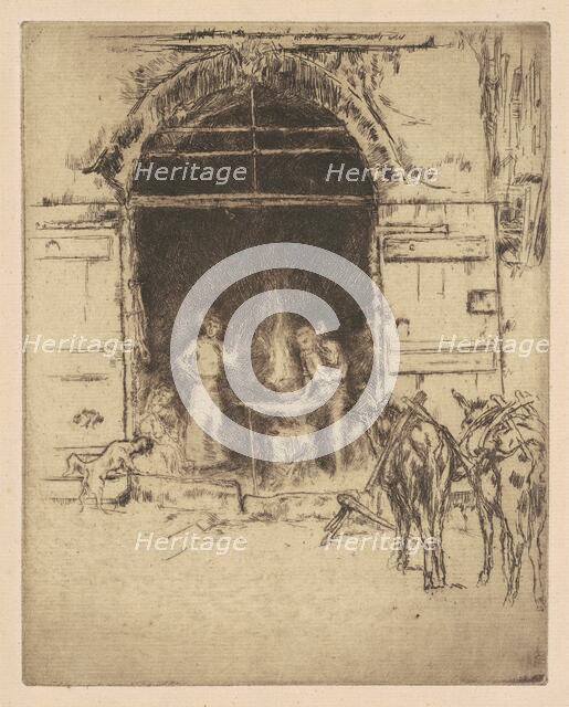 Flaming Forge, 1901. Creator: James Abbott McNeill Whistler.