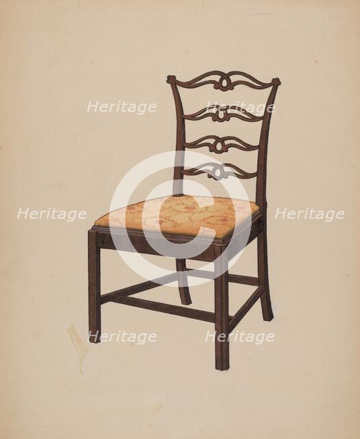 Chippendale Chair, 1935/1942. Creator: Edward A Darby.