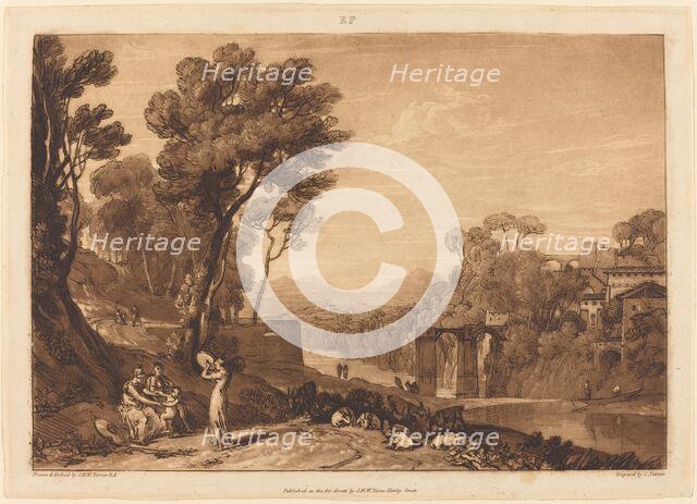 The Woman and Tambourine, published 1807. Creator: JMW Turner.