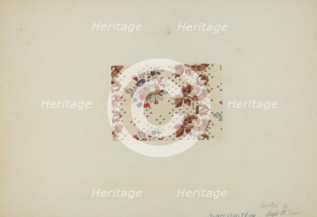 Printed Textile, c. 1938. Creator: Ralph M. Lewis.