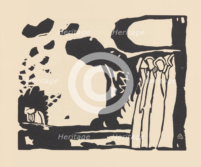 Improvisation 19. From Klänge (Sounds) , 1913. Creator: Kandinsky, Wassily Vasilyevich (1866-1944).