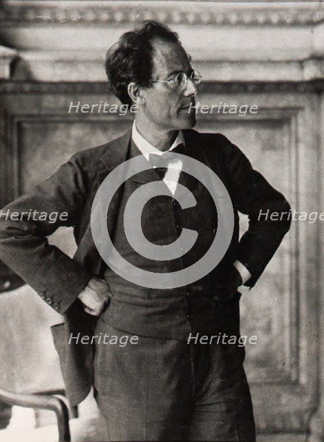 Gustav Mahler, Austrian composer and conductor, 1900s. Artist: Anon