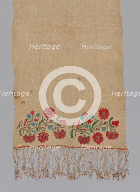 Towel, Sporades, 18th century. Creator: Unknown.