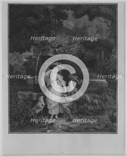 Fortune and Misfortune, or The Broken Pitcher, 1787 Creator: Philibert Louis Debucourt.