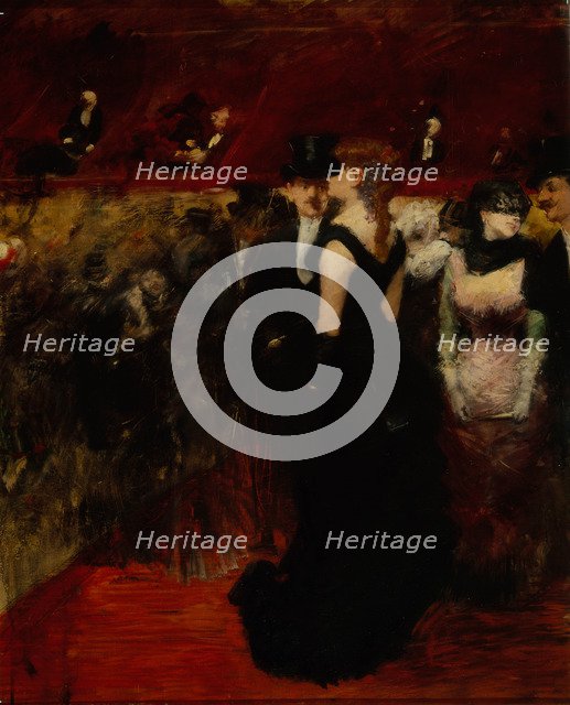 Ball at the Paris Opera. Artist: Forain, Jean-Louis (1852-1931)