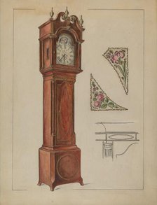 Tall Clock, 1935/1942. Creator: Elizabeth Curtis.