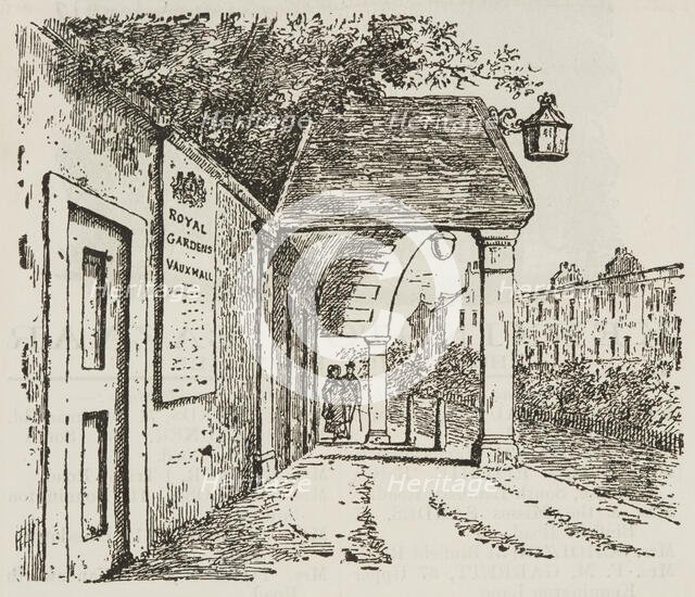 Entrance to Vauxhall Gardens, 1888. Creator: Unknown.