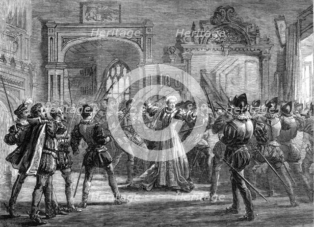 Scene from "'Twixt Axe and Crown," at the Queen's Theatre, 1870. Creator: Unknown.