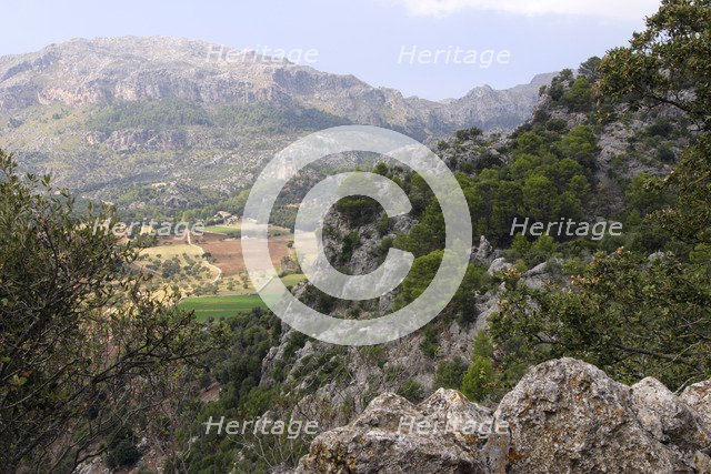 Mountain scenery near Lluc, Mallorca.