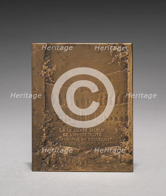Medallion (reverse). Creator: Jules Dupré (French, 1811-1889).