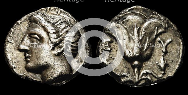 Memnon of Rhodes. Drachma, ca 350 BC. Creator: Numismatic, Ancient Coins  .