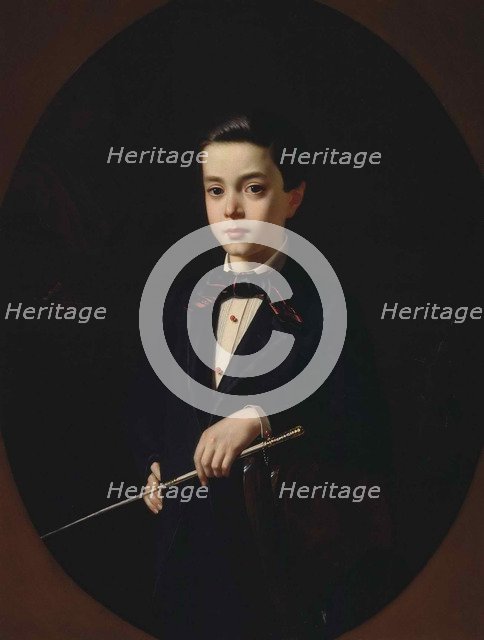 Portrait of B.A. Naryshkin as child, 1854.