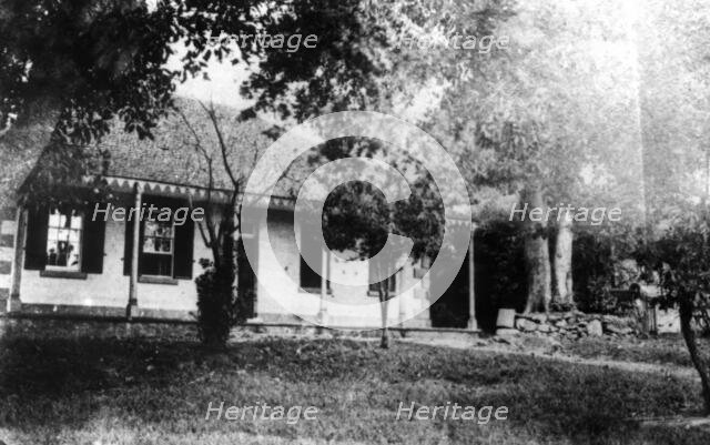 Rear view of First General Hospital Brisbane - North Quay, 1865. Creator: Unknown.