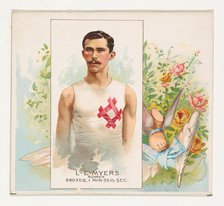 L.E. Meyers, Runner, from World's Champions, Second Series (N43) for Allen & Ginter Cigare..., 1888. Creator: Allen & Ginter.