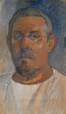Self-Portrait with glasses, 1903. Creator: Gauguin, Paul Eugéne Henri (1848-1903).