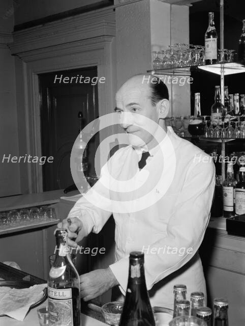 Portrait of Joe Helbock, Charlie's Tavern, New York, N.Y., ca. Mar. 1947. Creator: William Paul Gottlieb.