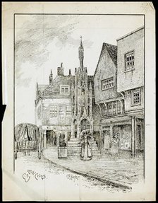 Butter Cross, High Street, Winchester, Hampshire. Artist: Charles George Harper.